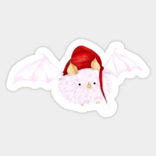 Christmas Honduran White Bat Sticker